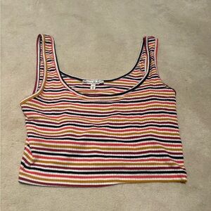 EXPRESS Multicolor Striped Tank Top